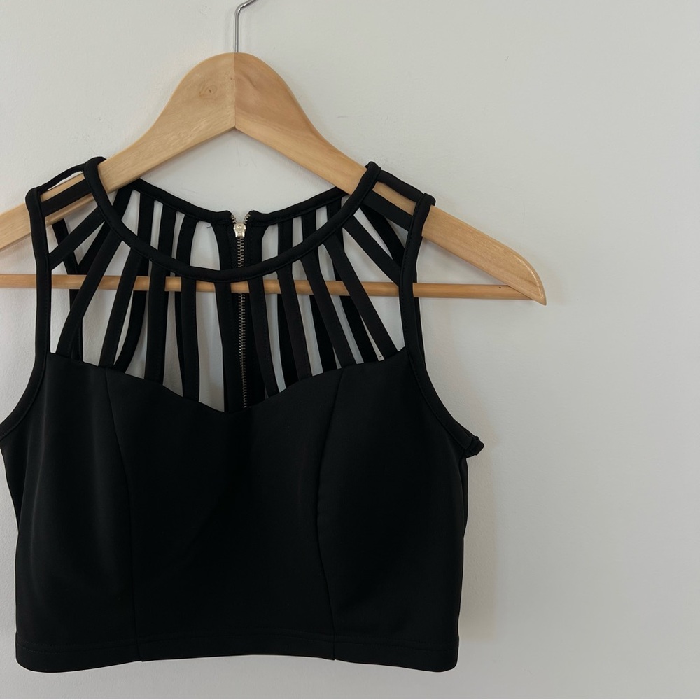 5/$40 ALT B Caged black Top size small
